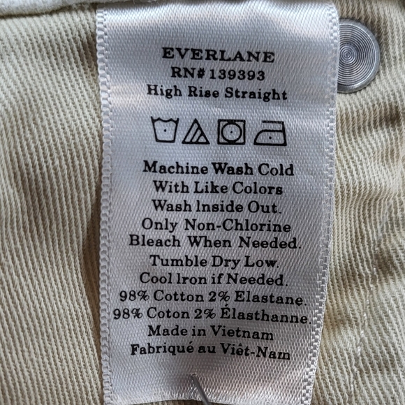 Everlane High Rise Straight Denim Jeans size 32 - Picture 4 of 5